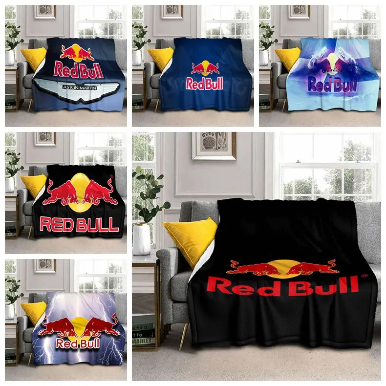 

New Red Bull Blanket Flannel Blanket Soft Fleece Throw Blankets Blanket for Bedroom Sofa