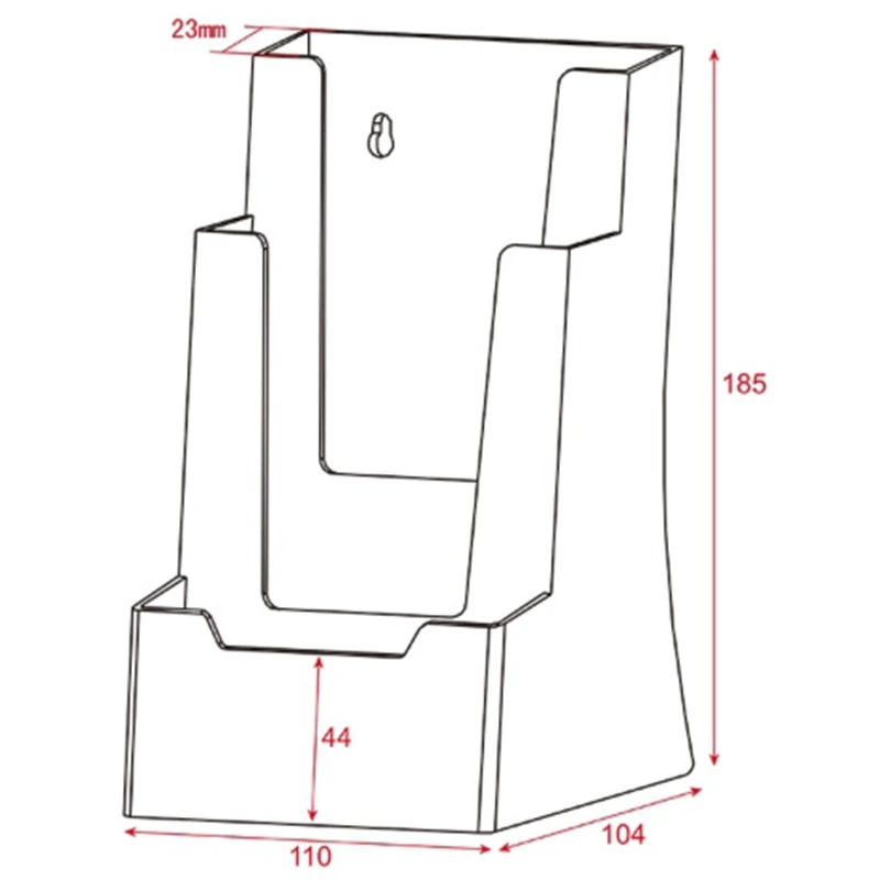 Прозрачная книжная полка офисный трехслойный держатель для файлов визитная