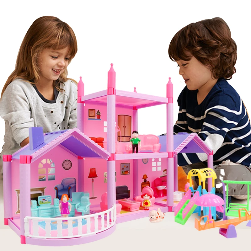 DIY Миниатюрный Кукольный домик игрушки для детей сборка кукольный ручная работа