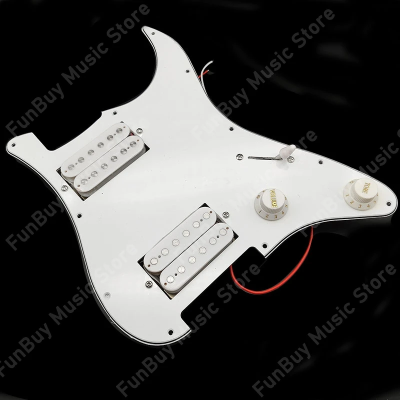 Загруженный Предварительно проводной захват для электрогитары HH Pickguard Humbucker