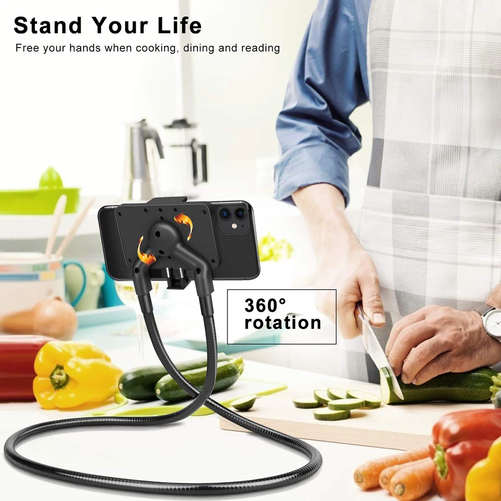 

Lazy Mobile Phone Holder Flexible Portable Lengthened Holder Indoor Outdoor Use LHB99