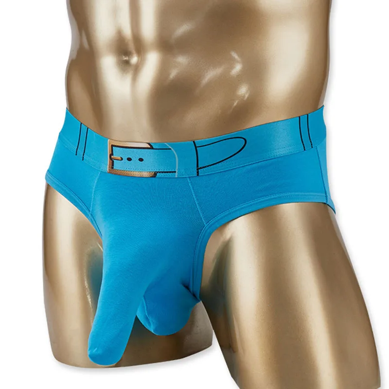 Мужские хлопковые трусы с большим карманом сексуальное нижнее белье со слоном в