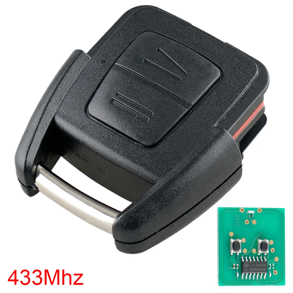 

433Mhz 2 Buttons Remote Auto Car key Replacement with ID40 Chip Fit for Vauxhall Opel Astra Zafira Frontera Omega Vectra