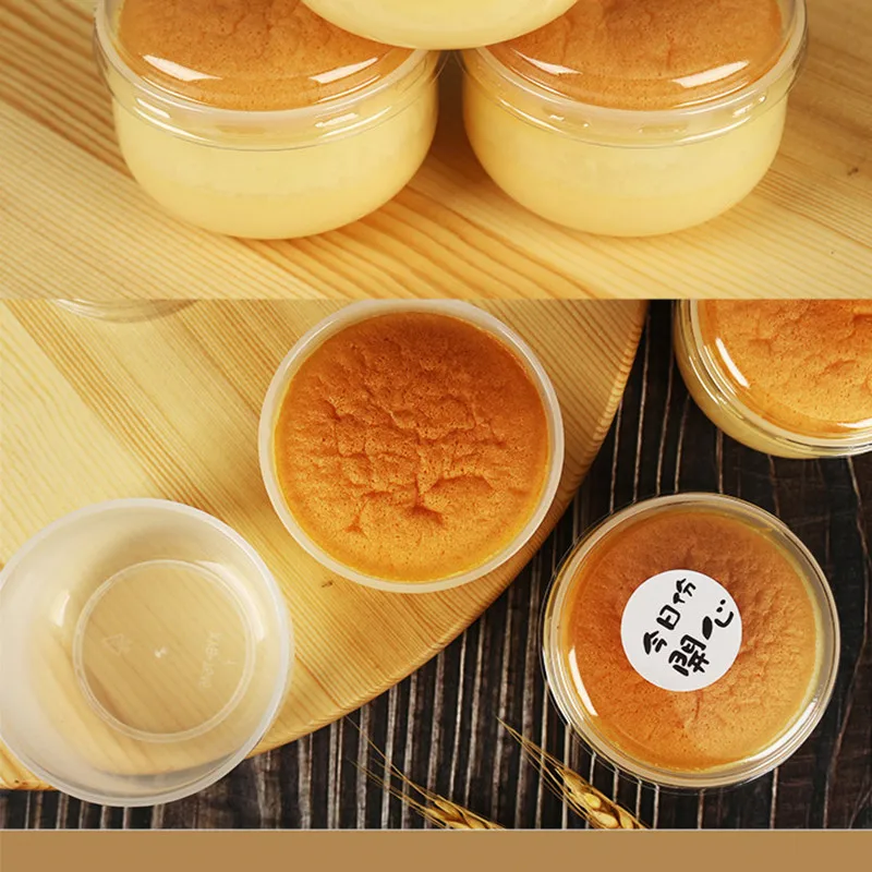 

50pcs Caramel Pudding Cup Net Red Japanese Fat Cup High Temperature Oven Cheese Cheese Jelly Cup Household Party Cup With Lid