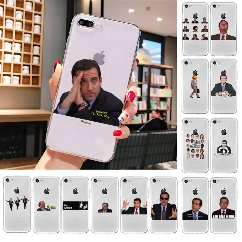 

The Office Phone Case For iPhone X XS MAX 6 6s 7 7plus 8 8Plus 5 5S SE 2020 XR 11 11pro max Clear funda Cover