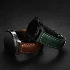 Ремешок кожаный для Samsung Galaxy Watch Gear S3 HUAWEI Watch 3 GT 2 Pro, браслет для HONOR Magic Watch 2, 20 мм22 мм