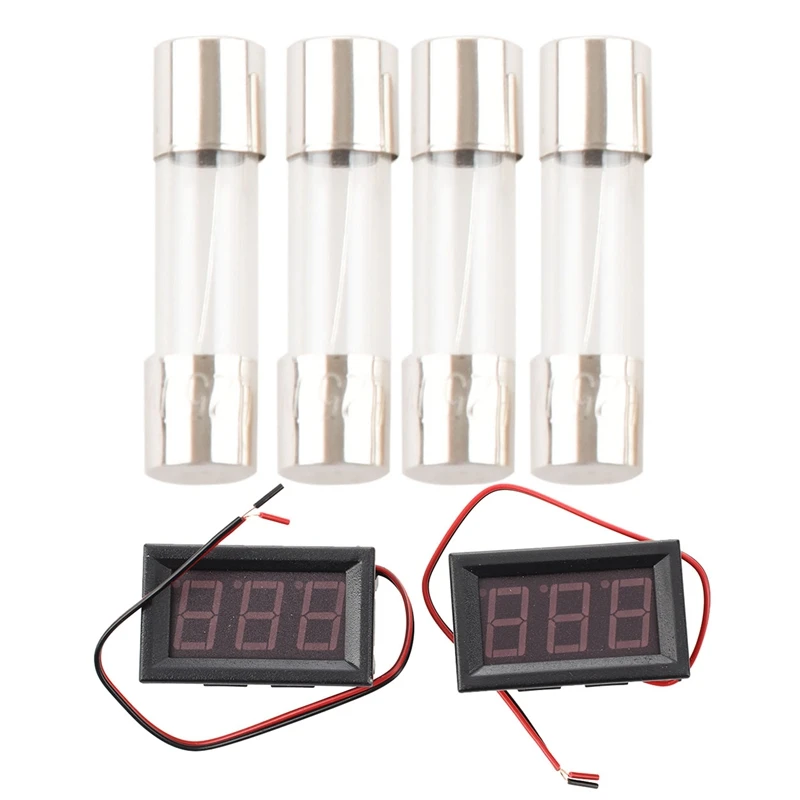

Стеклянный трубчатый предохранитель с быстрым выдувом, 10 А, 250 В, 5X20 мм, с 2 мини красными светодиодами, цифровой вольтметр, панель вольтметра,...
