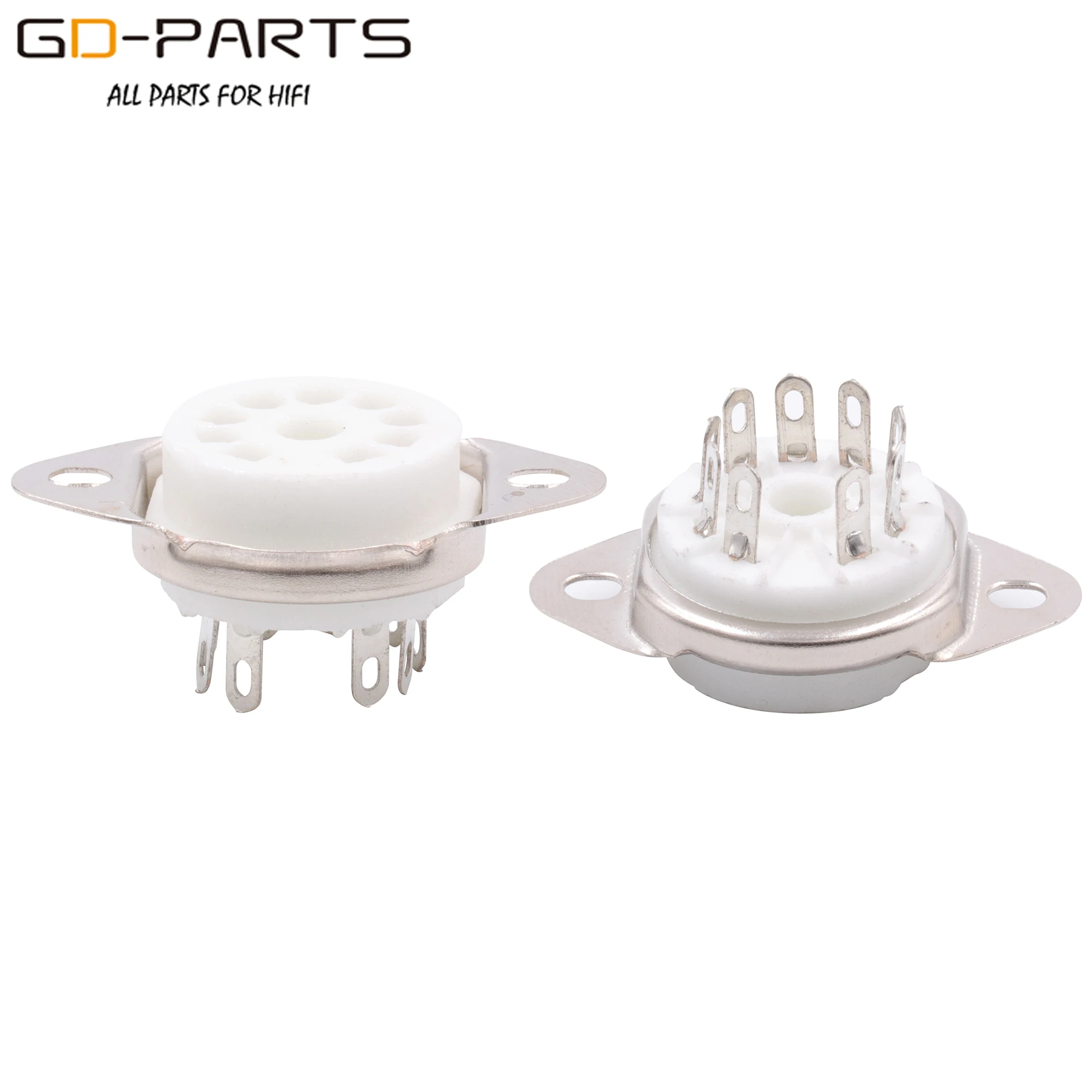 2 шт. 9 контактный керамический гнезда вакуумных трубок для 6DJ8 12AX7 ECC83 B339 CV492 6L13 12AU7