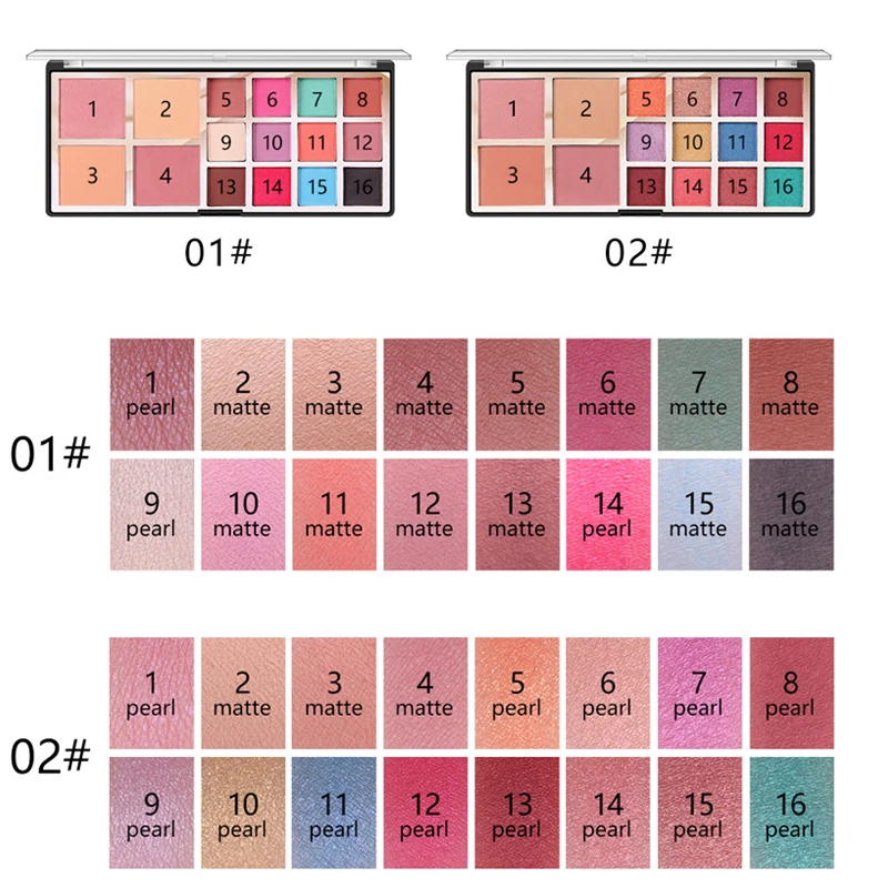 Матовые мерцающие тени для век палитра из 12 цветов блестящие румяна пудра