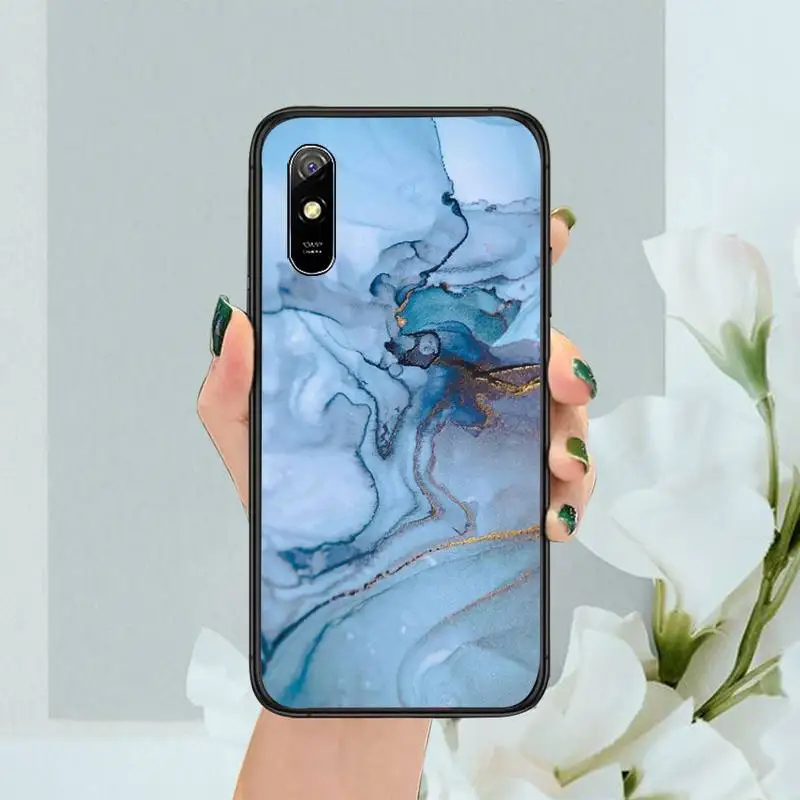 

Elegant Blue Marble Purple Phone Case For xiaomi Redmi 5 5A plus 7A 8 note 2 3 4 5 5A 6 7 GO K20 A2