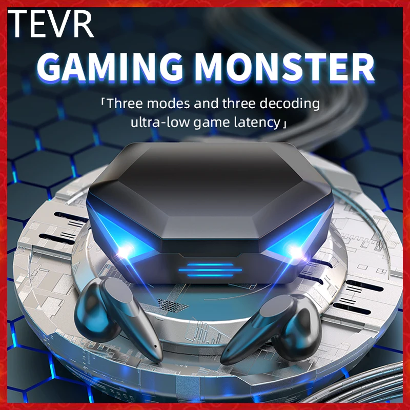 

Bluetooth-наушники TEVR, беспроводная гарнитура, игровая музыка, оригинальные наушники, двойная стереогарнитура G20, шумовые наушники, модный подар...
