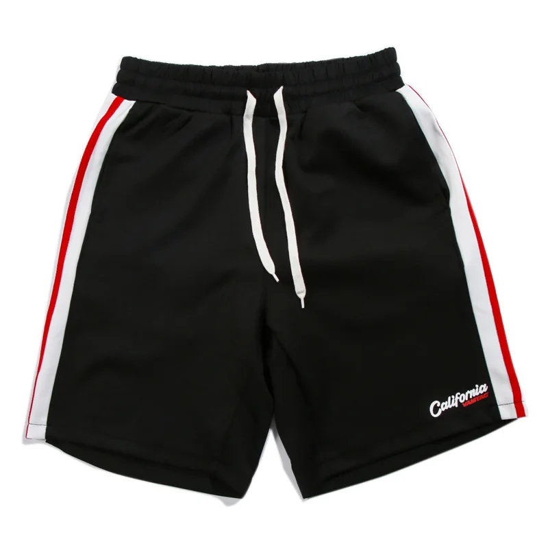 

Summer new panelled color letters printed shorts male youth street style couple half shorts pants