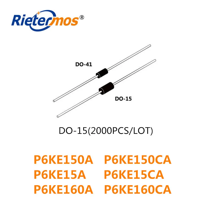 2000PCS DO 15 P6KE150A P6KE150CA P6KE15A P6KE15CA 204AC P6KE160A P6KE160CA высокое качество|Запасные части| |