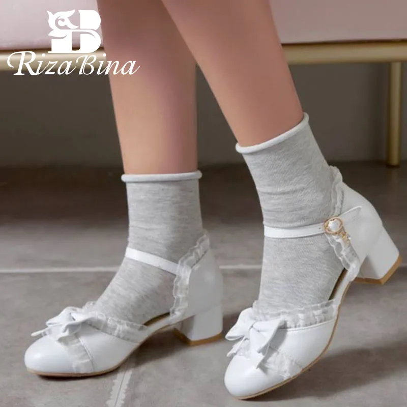 Туфли лодочки женские с круглым носком на толстом каблуке размеры 28 43|Боссоножки