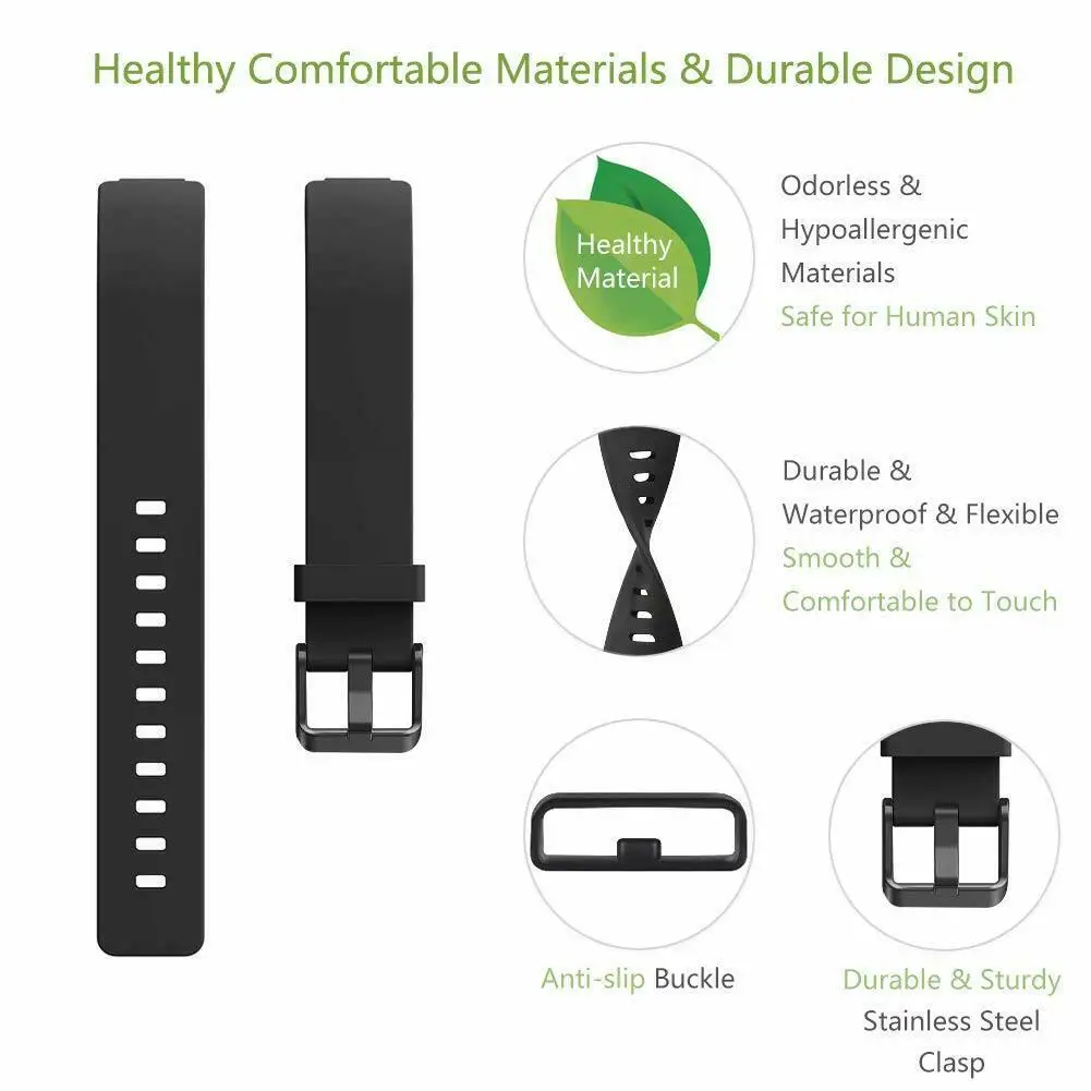 Силиконовый ремешок для Fitbit Inspire HR мягкий силиконовый часов Замена Смарт носимые