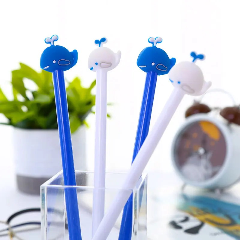 Милый КИТ кавайные животные гелевые ручки креативные забавные канцелярские