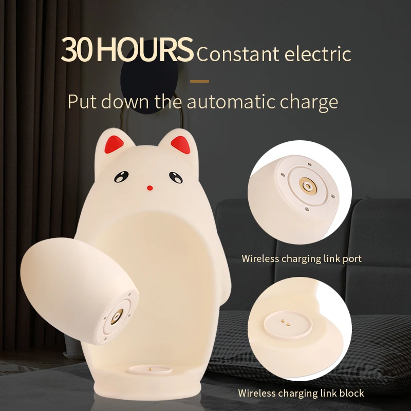 

Dinosaur Silicone LED Night Light USB Charging Cute Dinosaur Egg Night Lamp Bedroom Bedside Desktop Decor Light Kid Toy Gift