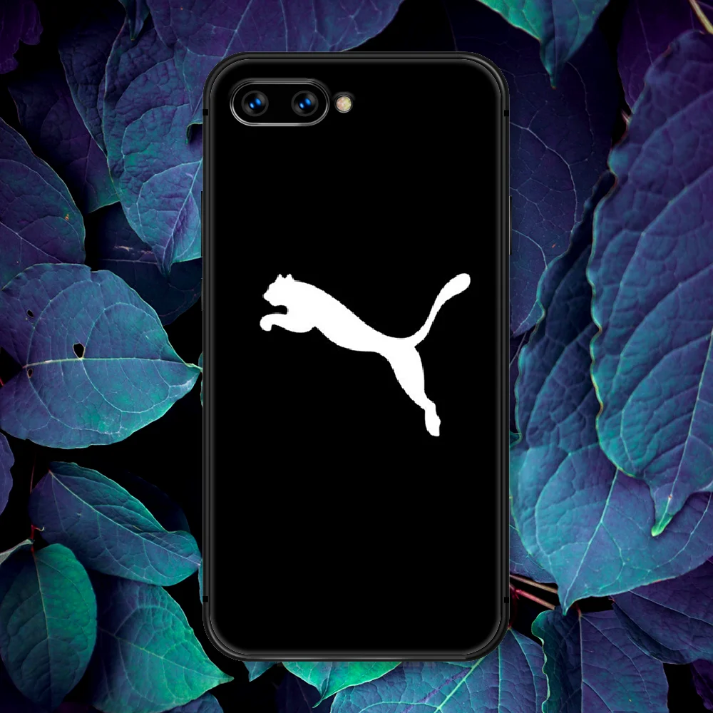 

Pume Sport Brand Leopard Phone Case For Huawei Honor 6A 7A 7C 8 8A 8X 9 9X 10 10i 20 Lite Pro Play black Cover Silicone Hoesjes