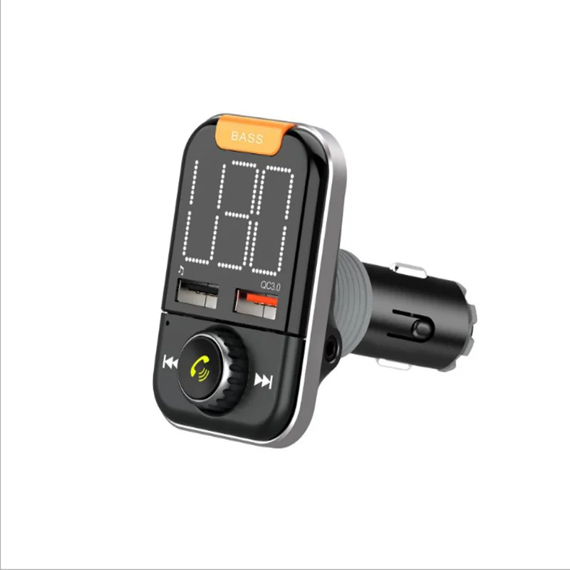 Автомобильный Bluetooth 5 0 fm-передатчик беспроводной свободный Ручной ЖК QC3.0 зарядка