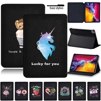 leather stand cover case for apple ipad air 4 2020 10 9 dust proof cartoon series tablet case high quality tablet accessories