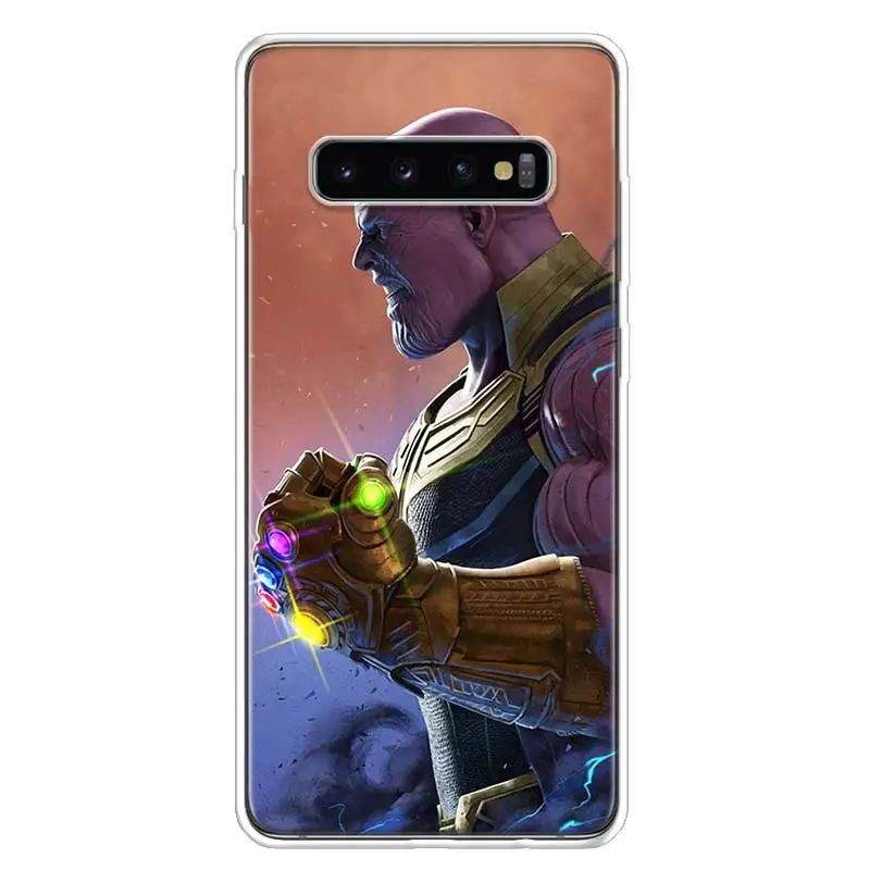Thano Бесконечность перчатку крышка чехол для телефона для samsung Galaxy S10+ Note 10 9 8 S9 S8 J4 J6 J8 плюс S7 S6 корпус под плетенную сумку