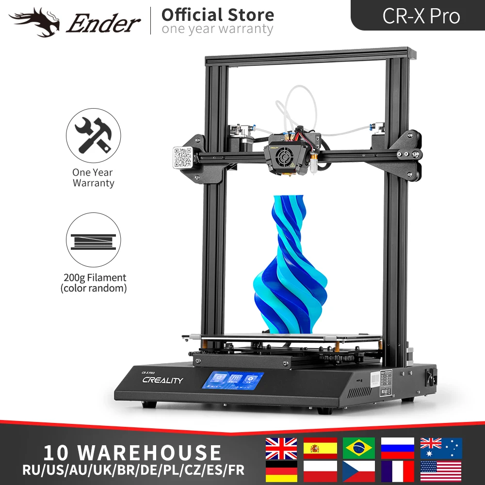 CR-X PRO 3D принтер Бесшумная материнская плата двойной цвет BL Touch Meanwell источник