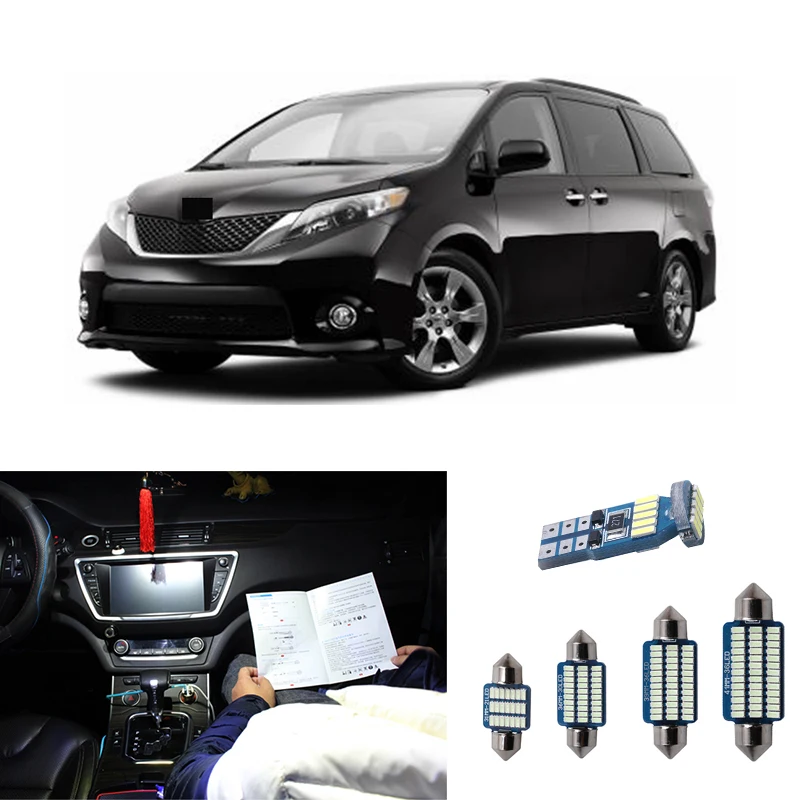 13 шт. Автомобильный светодиодный светильник белый Подсветка салона комплект