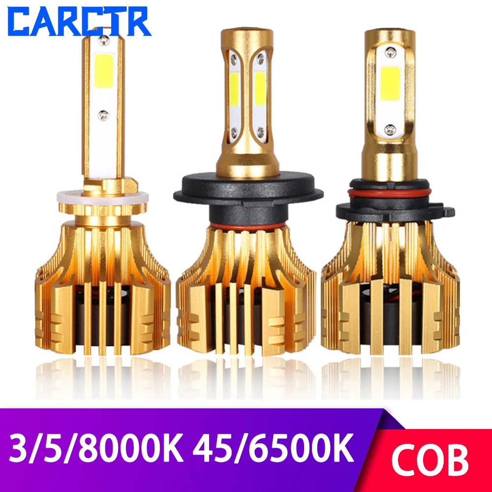 Универсальная светодиодная Автомобильная фара 3000K 4500K 5000K 6500K 8000K H1 H3 H7