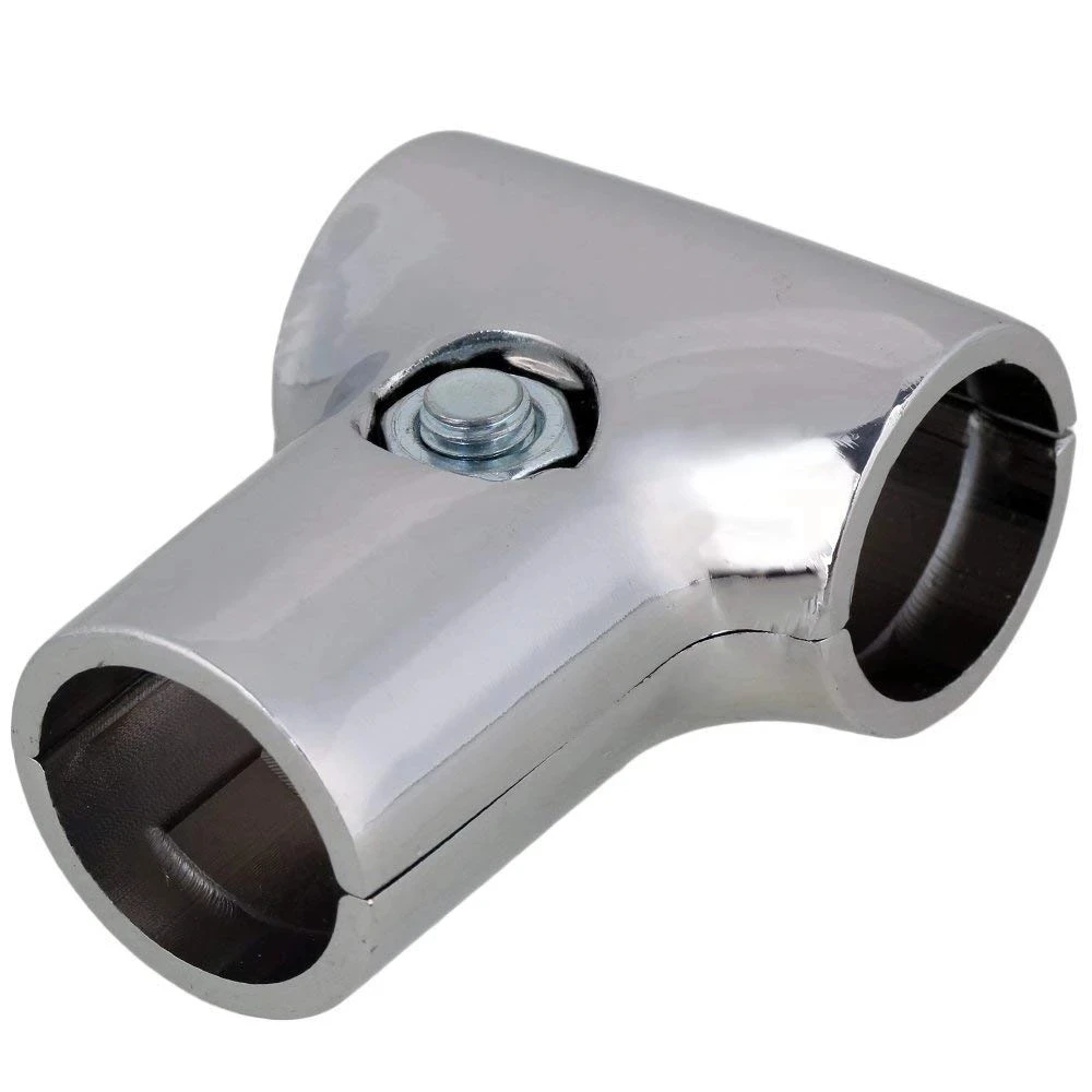 Silver 25mm Inner Dia Two-way Shelf Display Rack Scaffold Tube Connector Aluminum Alloy Pipe Fittings Pack of 2 | Обустройство дома