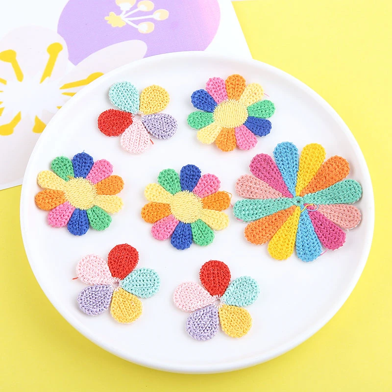 8 шт. в Корейском стиле милые шерстяные Плетеные Красочные Подвески шпильки для