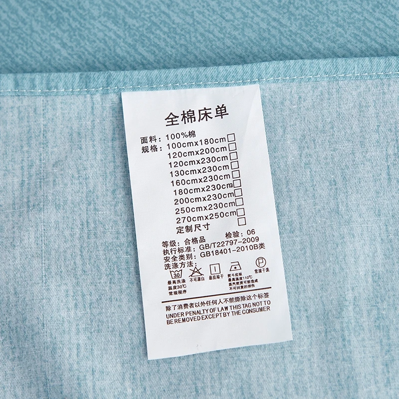 Модные Простые стильные синие постельные принадлежности с принтом для дома