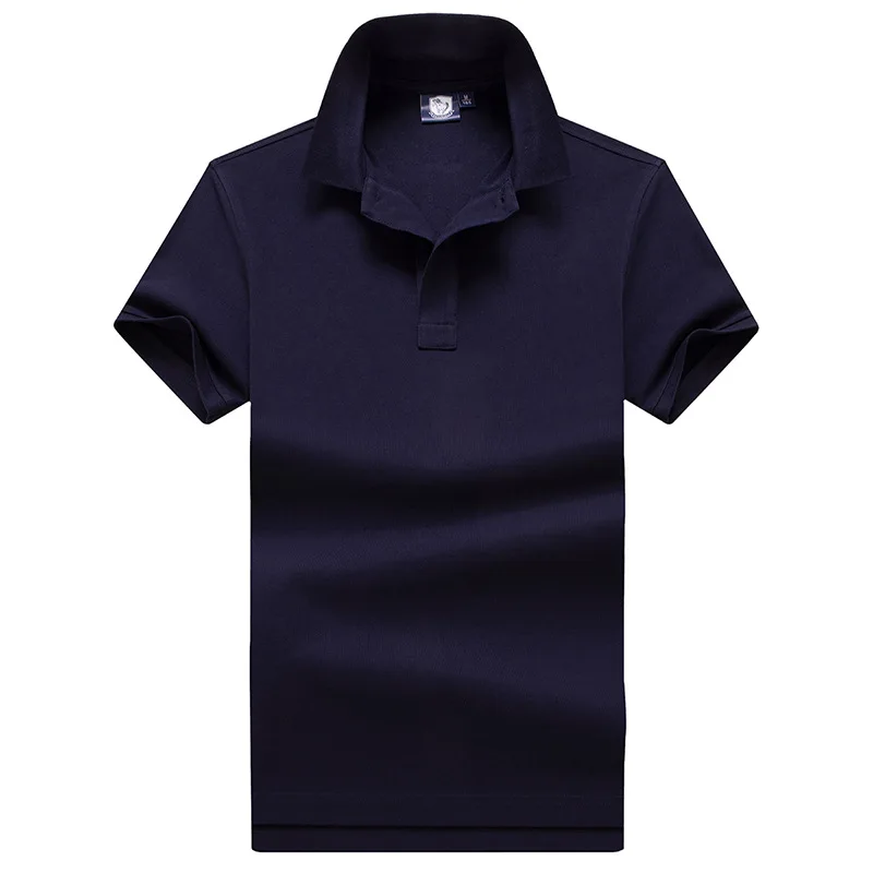 

Летние мужские рубашки с отложным воротником и длинными однотонные Цвет Slim Fit Camisas De Polo повседневные Модные хлопковые футболки-поло Para Hombre м...