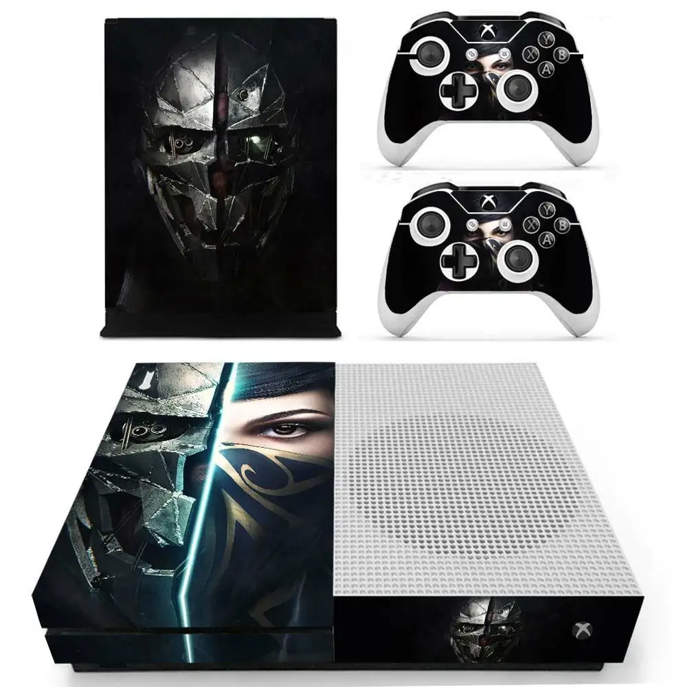 Dishonored 2 наклейки s для Xbox One S виниловые кожи Pegatinas one тонкая консоль и два