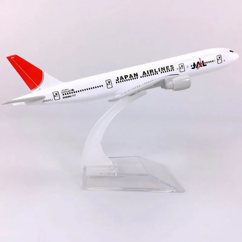 16 см 1:400 B777-200 модель JAL Япония авиакомпаний с сплав на основе самолет