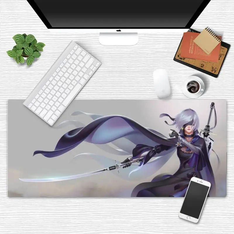 

nier game Laptop Gaming Mice Mousepad Desk Table Protect Game Office Work Mouse Mat pad 2 3 mm Non-slip Laptop Cushion