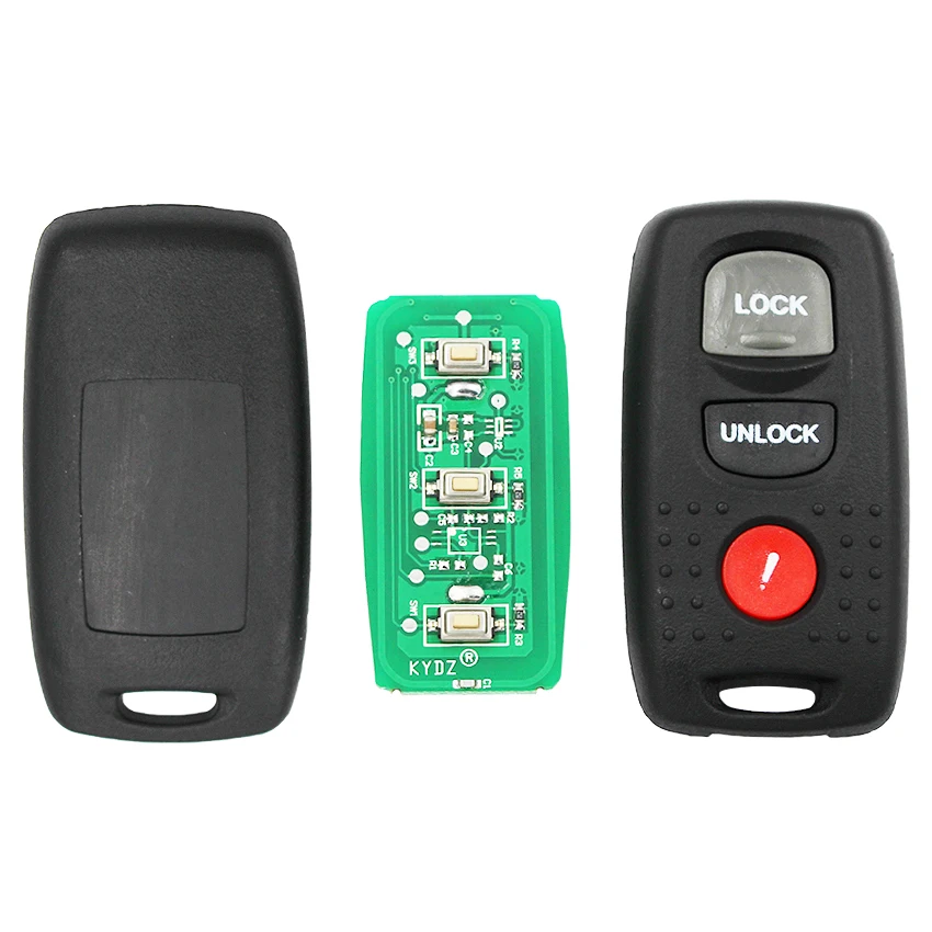 2 + 1 кнопки новый ключ без ключа для Mazda 6 3 M3 M6 FCC ID: KPU41846 313 8 МГц 314 кнопки|Ключ от