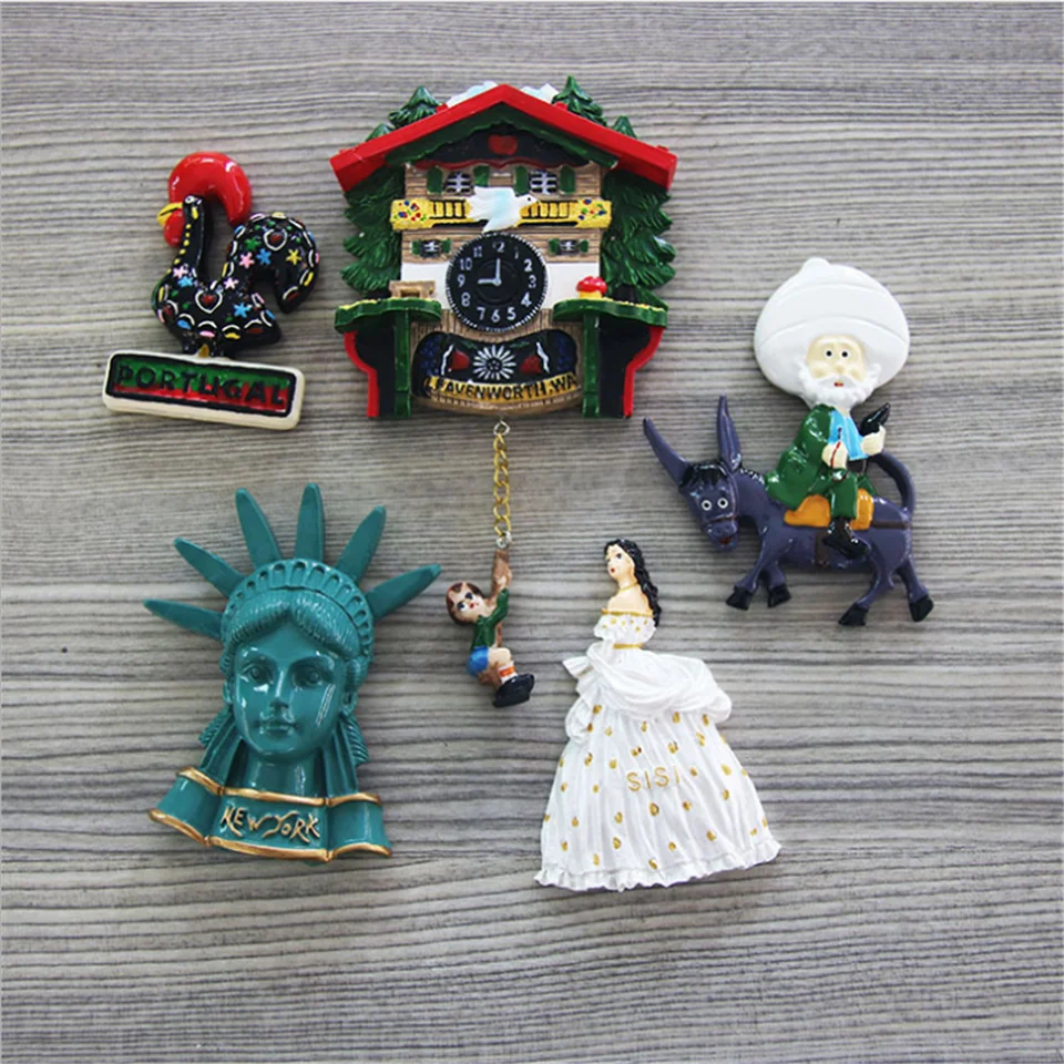 Ручная работа 3D Смола испанский член и Статуя Свободы сувениры для путешествий