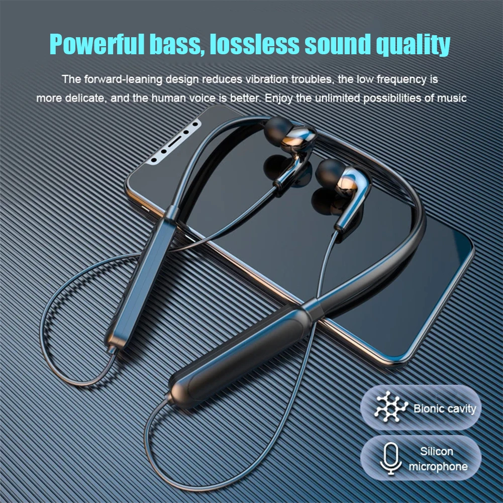 Беспроводная стереогарнитура Bluetooth-Совместимость 5 1 наушники со встроенным