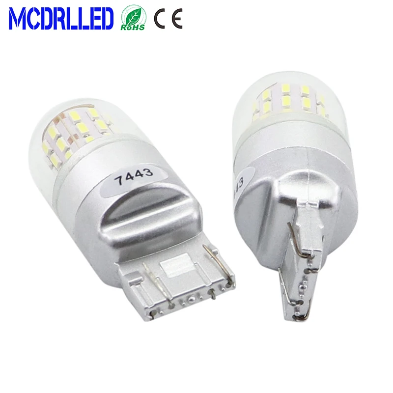 Mcdrlled 2 шт. T20 7440 W21W светодиодный автомобильный указатель поворота авто тормозной