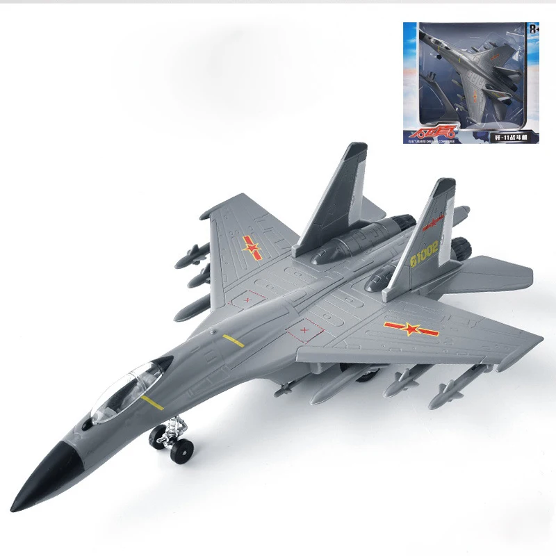 

Brangdy fighter alloy aircraft model pull back hand-made sound and light ornament children toy color boxed gift for boy and girl