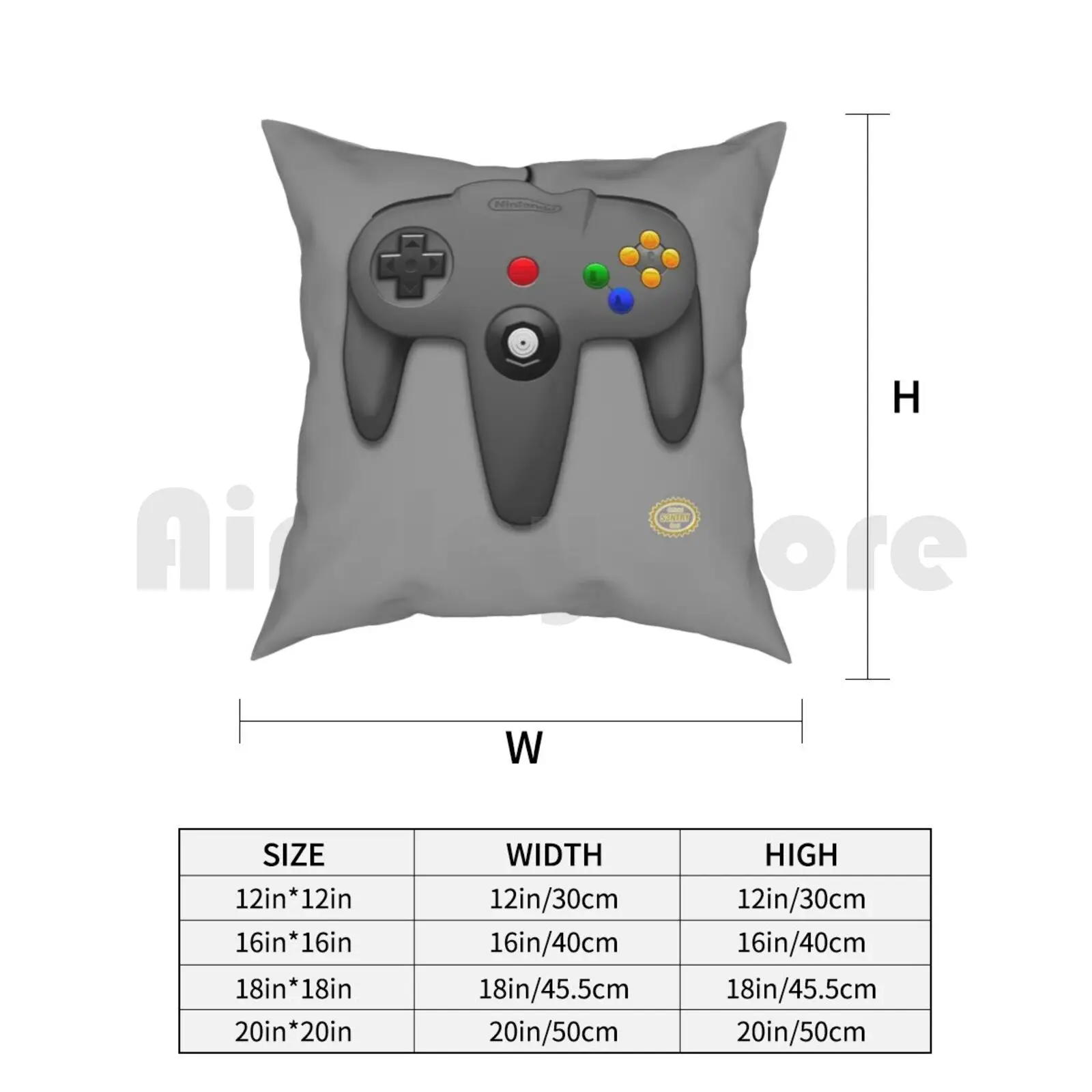 Подушка Nintendo 64 домашняя мягкая декоративная подушка с принтом игровой