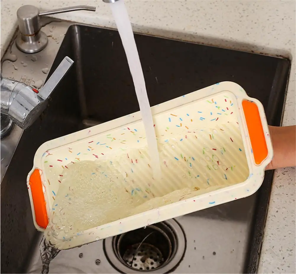 Силиконовый противень для выпечки двухцветная форма торта тарелка