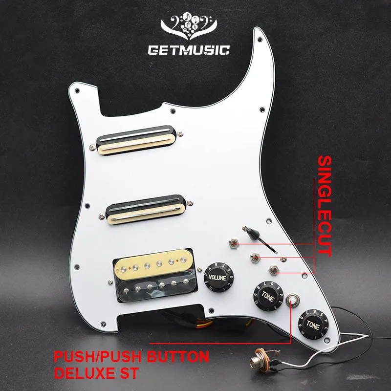 Электрическая гитара Duluxe Strat с проводкой Singlecut GP-панель загруженная