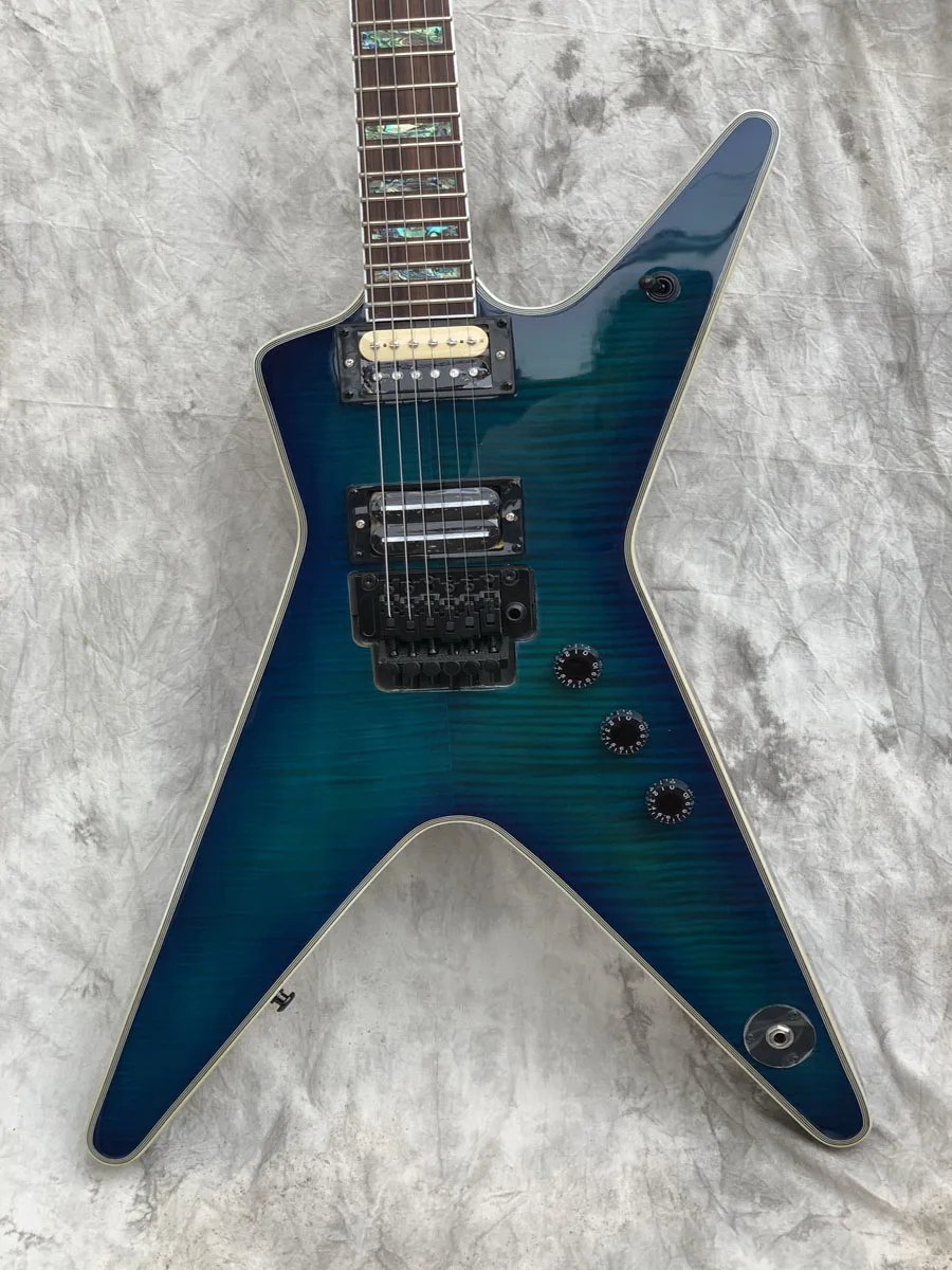 

MS Electric Guitar, Vintage, Handmade,High Quality, Unique,Blue