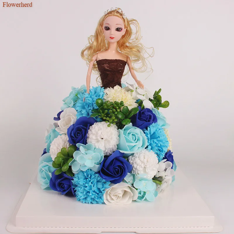 Инструменты для украшения торта рождественский подарок кукла принцессы с