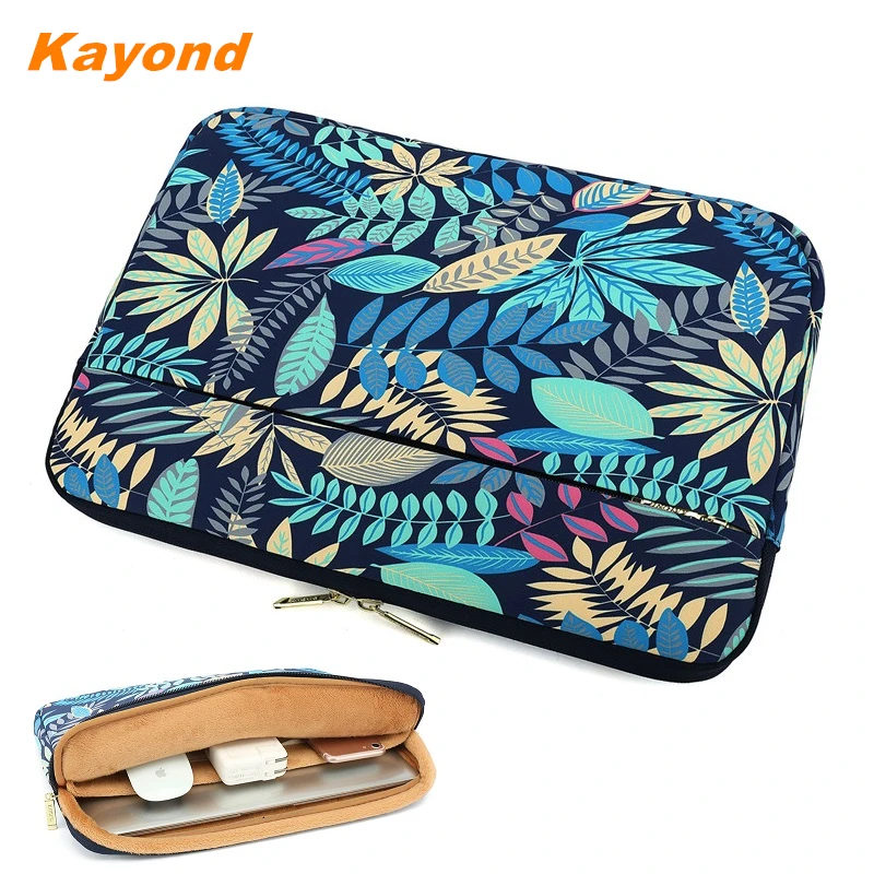 Brand Laptop Bag 13,14",15,15.6",13.3",15.4 inch, Blue Leave