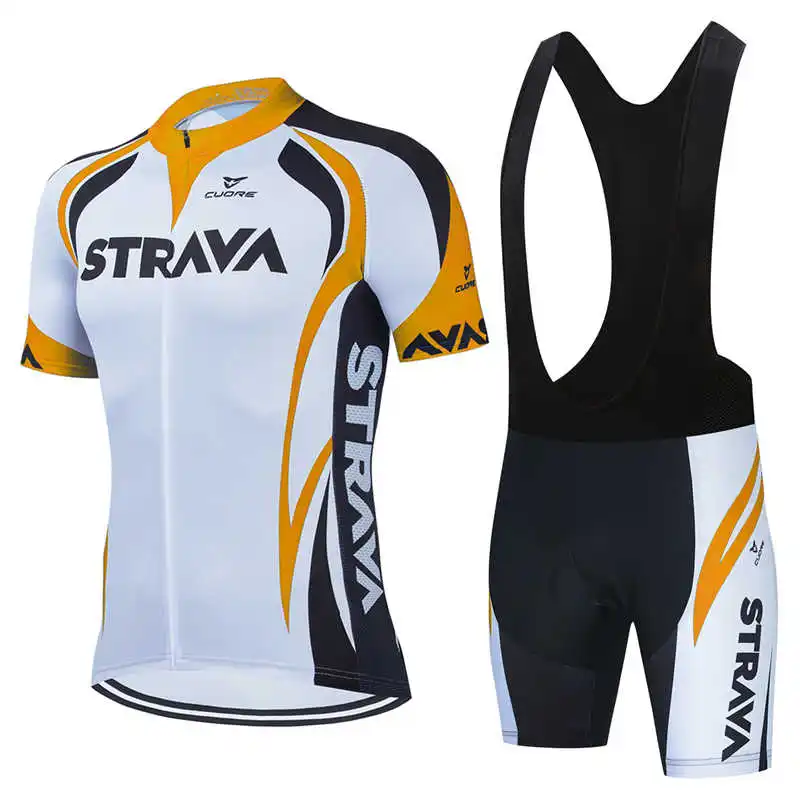 

Strava 2021 Cycling Sets Triathlon Bicycle Clothing Breathable Mountain Cycling Clothes Suits Ropa Ciclismo Verano Triathlon