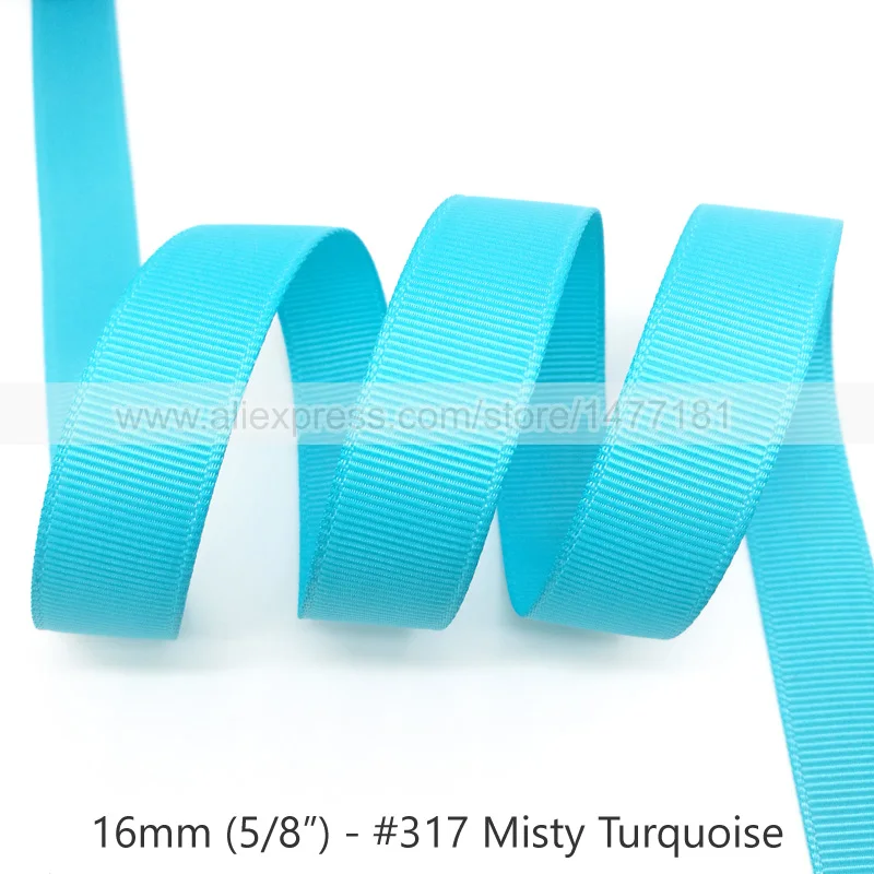 317 Misty Turquoise 20 ярдов) 6 мм 9 мм 16 мм 25 мм 38 мм 50 мм корсажная лента высокого качества полиэстер корсажная лента ручной работы - Цвет: 317 Misty Turquoise