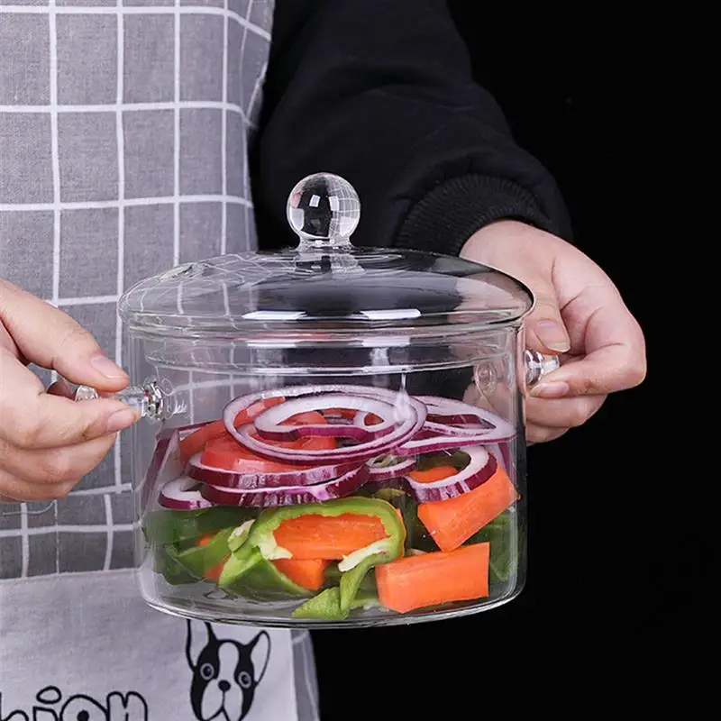 1 2/1 5/л стеклянная кастрюля кухонная прозрачная мини-кастрюля миска для лапши