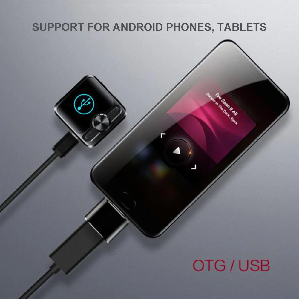 Erilles Новый портативный мини bluetooth MP3 плеер с сенсорным экраном для прослушивания